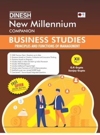 Book cover number 1 for Dinesh New Millennium Companion Business Studies 12 (Vol. 1 & 2) written by Sanjay Gupta, O. P. Gupta published by S. Dinesh Sales Corp.