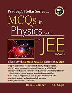 Book cover number 1 for MCQs In Physics For JEE (Main) Volume 2 written by K. L. Gomber, K. L. Gogia published by Pradeep Publications