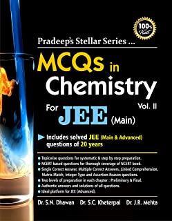 Book cover number 1 for MCQs In Chemistry For JEE (Main) Volume 2 written by S. N. Dhawan, S. C. Kheterpal, J. R. Mehta published by Pradeep Publications
