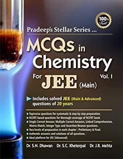 Book cover number 1 for MCQs In Chemistry For JEE (Main) Volume 1 written by S. N. Dhawan, S. C. Kheterpal, J. R. Mehta published by Pradeep Publications