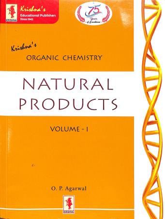 Book cover number 1 for Krishna's Organis Chemistry Natural Products (Volume 1) written by O. P. Agarwal published by Krishna Prakashan Media Pvt. Ltd.