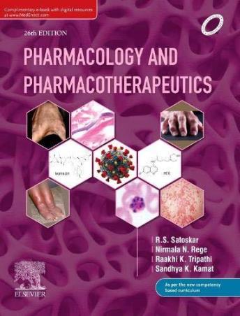 Book cover number 1 for Pharmacology And Pharmacotherapeutics written by R. S. Satoskar, Nirmala N. Rege, Raakhi K. Tripathi, Sandhya K. Kamat published by Elsevier