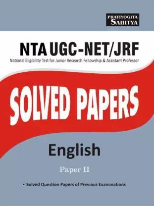 Book cover number 1 for NTA-UGC-NET/JRF Solved Papers English Paper 2 written by NA published by Sahitya Bhawan