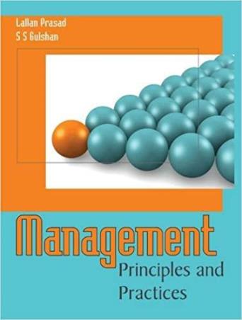 Book cover number 1 for Management Principles And Practices written by S. S. Gulshan, Lallan Prasad published by Excel Books