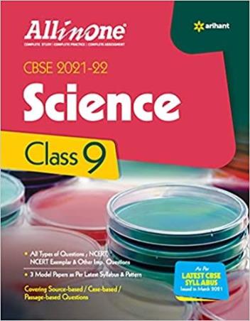 Book cover number 1 for All IN One Science CBSE Class 9 (2021-22) written by Rashmi Gupta, Shubhankar Vats, Heena Sharma published by Arihant Prakashan