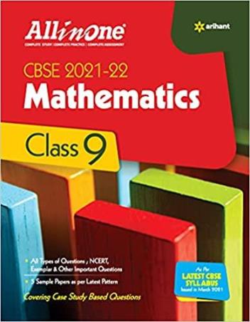 Book cover number 1 for All in One Mathematics CBSE Class 9 (2021-22) written by Amit Rastogi, Jitender Gupta published by Arihant Prakashan