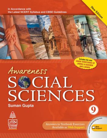 Book cover number 1 for Awareness Social Sciences 9 CBSE written by Suman Gupta published by S. Chand Publishing