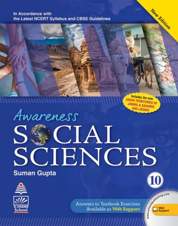 Book cover number 1 for Awareness Social Sciences 10 CBSE written by Suman Gupta published by S. Chand Publishing