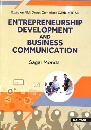 Book cover number 1 for Entrepreneurship Development And Business Communication written by Sagar Mondal published by Kalyani Publishers