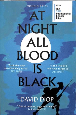 Book cover number 1 for At Night All Blood Is Back written by David Diop published by Pushkin Press