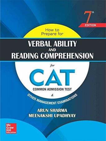 Book cover number 1 for How To Prepare For Verbal Ability And Reading Comprehension For CAT written by Arun Sharma, Meenakshi Upadhyay published by McGraw Hill Education Private Limited