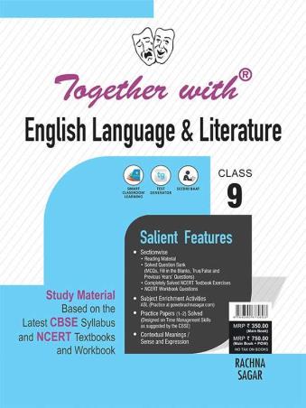Book cover number 1 for Together With English Language & Literature Class 9 CBSE (2022) written by Neeta Sharma published by Rachna Sagar Pvt. Ltd.