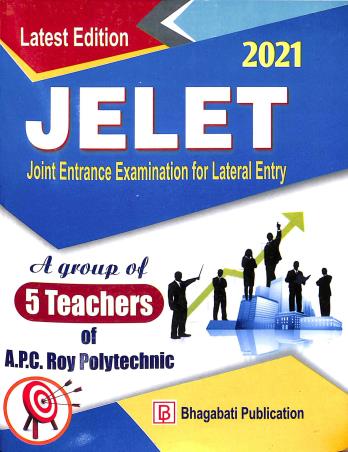Book cover number 1 for JELET : Joint Entrance Examination For Lateral Entry (2021) written by Partha Mondal, Barun Bhattacharya, Samir Datta, Pinaki Das, Pradyut Kundu published by Bhagabati Publication