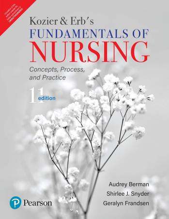 Book cover number 1 for Kozier & Erb's Fundamentals Of Nursing (Concepts, Process, And Practice) written by Audrey Berman, Shirlee J. Snyder, Geralyn Frandsen published by Pearson Education