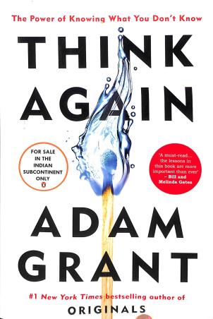 Book cover number 1 for Think  Again written by Adam Grant published by Penguin Random House