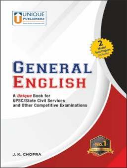 Book cover number 1 for General English written by J. K. Chopra published by Unique Publishers