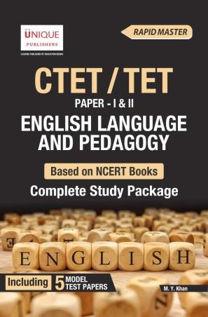 Book cover number 1 for CTET/TET– Paper 1 & 2 English Language And Pedagogy written by M. Y. Khan published by Unique Publishers