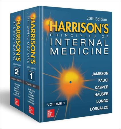 Book cover number 1 for Harrison's Principles Of Internal Medicine written by J. Larry Jameson, Anthony S. Fauci, Dennis L. Kasper, Stephen L. Hauser published by McGraw Hill Education Private Limited