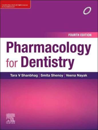 Book cover number 1 for Pharmacology For Dentistry written by Tara V. Shanbhag, Smita Shenoy, Veena Nayak published by Elsevier