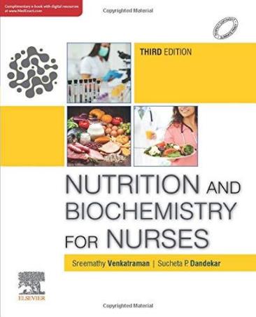 Book cover number 1 for Nutrition And Biochemistry For Nurses written by Sucheta P. Dandekar, Sreemathy Venkatraman published by Elsevier