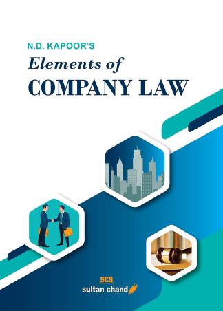 Book cover number 1 for N.D. Kapoor's Elements Of Company Law written by N. D. Kapoor, Bharat Bhushan, Rajni Abbi, Vijay Kapur, Rajib Kapoor published by Sultan Chand & Sons (P) Ltd