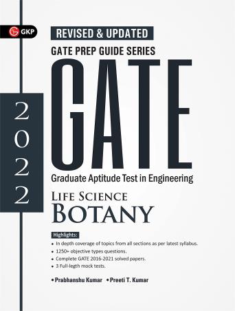 Book cover number 1 for GATE 2022 : Life Science - Botany written by Prabhanshu Kumar, Preeti T. Kumar published by G. K. Publications (P) Ltd.