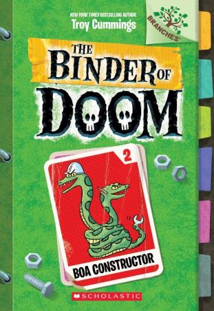 Book cover number 1 for The Binder Of Doom 2 : Boa Constructor written by Troy Cummings published by Scholastic