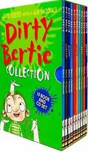 Book cover number 1 for The Dirty Bertie Collection (10 Books And CD Set) written by David Roberts, Alan MacDonald published by Penguin Random House