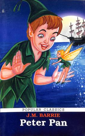 Book cover number 1 for Peter Pan (Popular Classics) written by J. M. Barrie published by Rohan Book Company Pvt Ltd