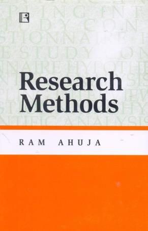 Book cover number 1 for Research Methods written by Ram Ahuja published by Rawat Publications