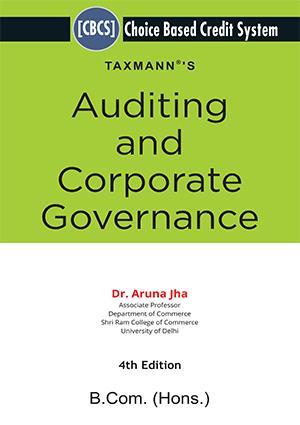Book cover number 1 for Taxmann's Auditing And Corporate Governance written by Aruna Jha published by Taxmann Publications Pvt. Ltd.