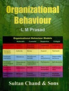 Book cover number 1 for Organizational Behaviour written by L. M. Prasad published by Sultan Chand & Sons