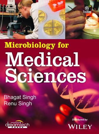 Book cover number 1 for Microbiology For Medical Sciences written by Renu Singh, Bhagat Singh published by Dreamtech Press