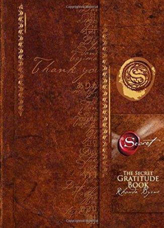 Book cover number 1 for The Secret Gratitude Book written by Rhonda Byrne published by Atria Books