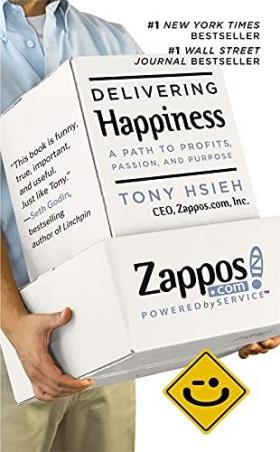 Book cover number 1 for Delivering Happiness : A Path To Profits, Passion And Purpose written by Tony Hsieh published by Grand Central Publishing