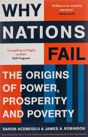 Book cover number 1 for Why Nations Fail : The Origins Of Power, Prosperity And Poverty written by Daron Acemoglu, James A. Robinson published by Profile Books