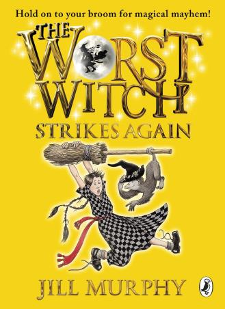 Book cover number 1 for The Worst Witch Strikes Again written by Jill Murphy published by Puffin