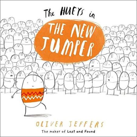 Book cover number 1 for The Hueys In The New Jumper written by Oliver Jeffers published by Harper Collins Publishers