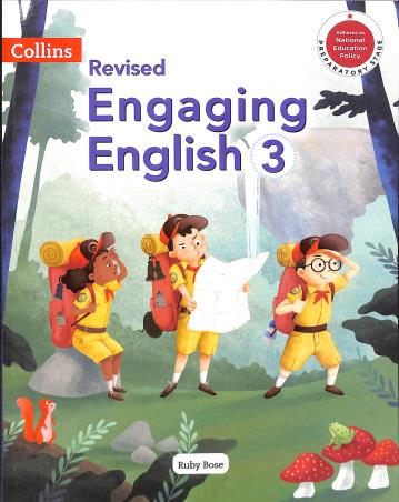 Book cover number 1 for Collins Revised Engaging English 3 (NEP 2020) written by Ruby Bose published by Harper Collins Publishers