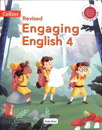 Book cover number 1 for Collins Revised Engaging English 4 (NEP 2020) written by Ruby Bose published by Harper Collins Publishers