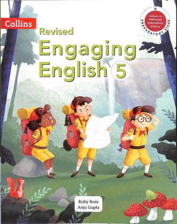 Book cover number 1 for Collins Revised Engaging English 5 (NEP 2020) written by Anju Gupta, Ruby Bose published by Harper Collins Publishers
