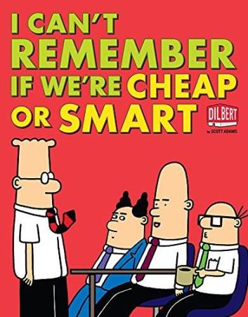 Book cover number 1 for I Can't Remember If We're Cheap Or Smart written by Scott Adams published by Simon & Schuster