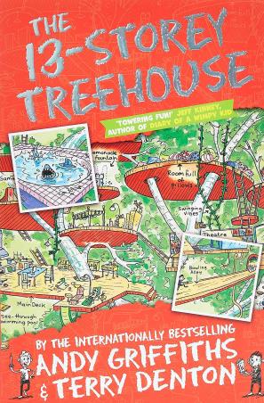 Book cover number 1 for The 13-Storey Treehouse written by Andy Griffiths published by Macmillan India Limited