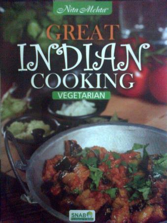Book cover number 1 for Great Indian Cooking Vegetarian written by Nita Mehta published by Snab Publishers