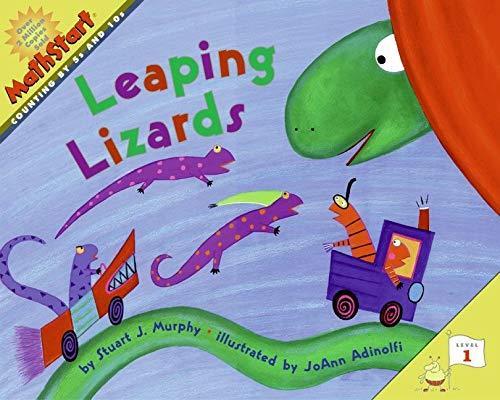 Book cover number 1 for Leaping Lizards Level-1 written by Stuart J. Murphy published by Harper Collins Publishers