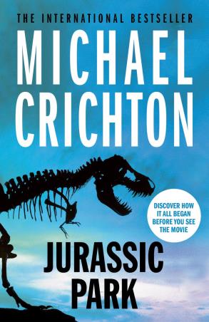 Book cover number 2 for Jurassic Park written by Michael Crichton published by Arrow Books