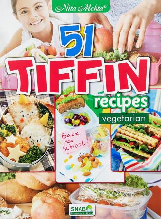 Book cover number 1 for 51 Tiffin Recipes Vegetarian written by Nita Mehta published by Snab Publishers