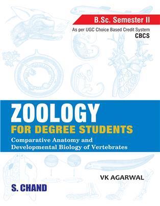 Book cover number 1 for Zoology For Degree Students B. Sc. Semester 2 CBCS written by V. K. Agarwal published by S. Chand Publishing
