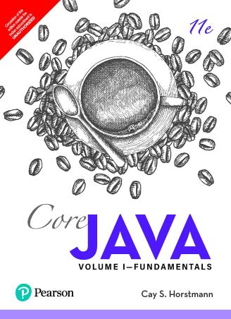 Book cover number 1 for Core Java Volume 1 Fundamentals written by Cay S. Horstmann published by Pearson Education