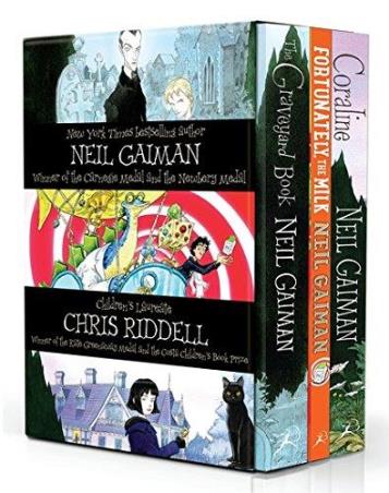 Book cover number 1 for Neil Gaiman And Chris Riddell Box Set written by Neil Gaiman, Chris Riddell published by Bloomsbury Publishing